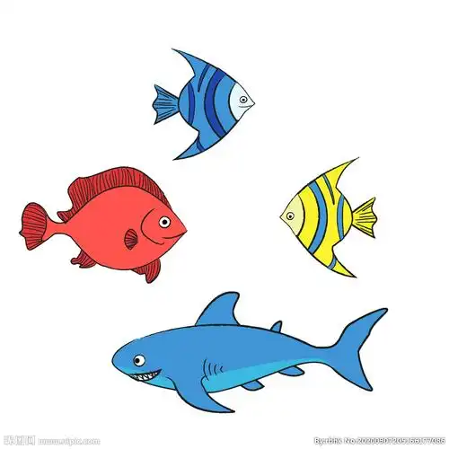 卡通鱼类图片