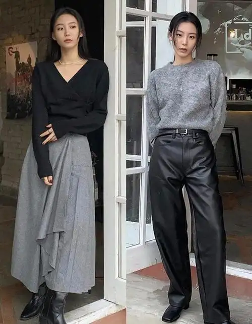 黑灰搭配好看吗?黑色和灰色碰撞搭配很好看,彰显低调成熟的个性