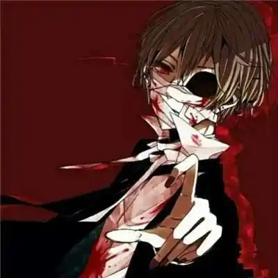 黑色和灰色融合,有一块面巾挡着脸,正面的qq男生冷酷头像.这个?