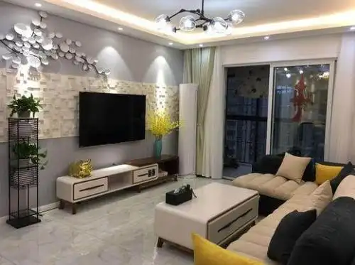 朋友家新房,客厅电视墙这样装点真是美呆了,看完想立刻回家试试