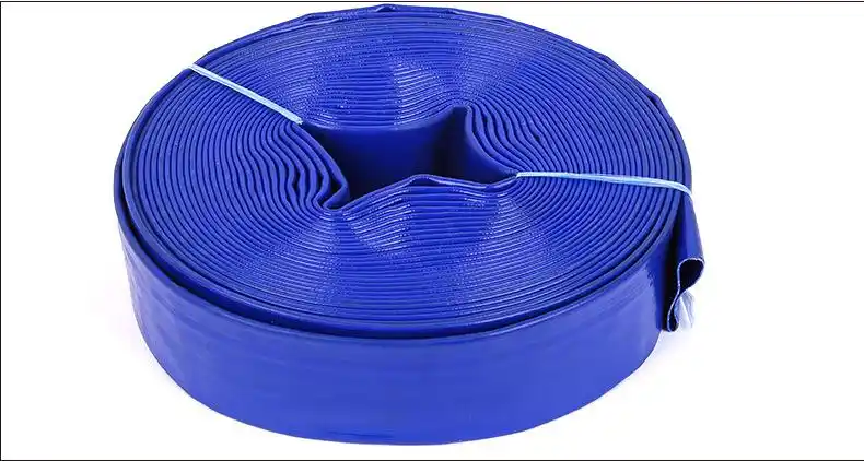 厂家直销橡胶涂塑水带农用蓝水带黄水带灌溉加厚高压pvc防冻软管