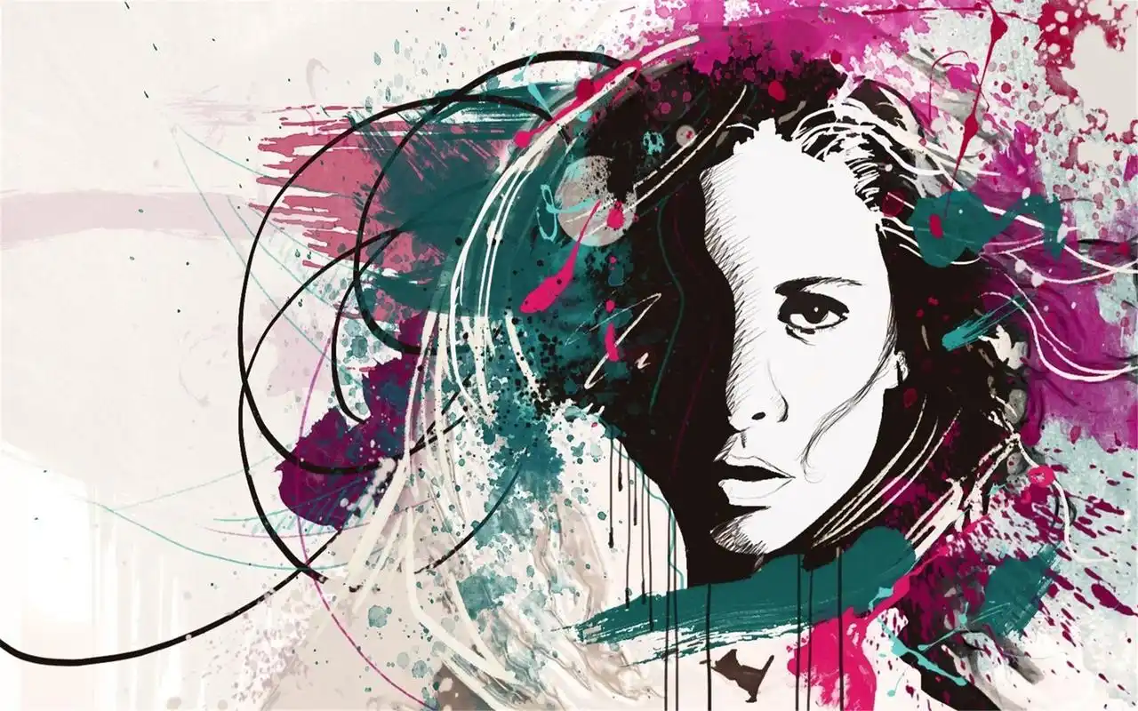 欧美潮流插画艺术高清壁纸