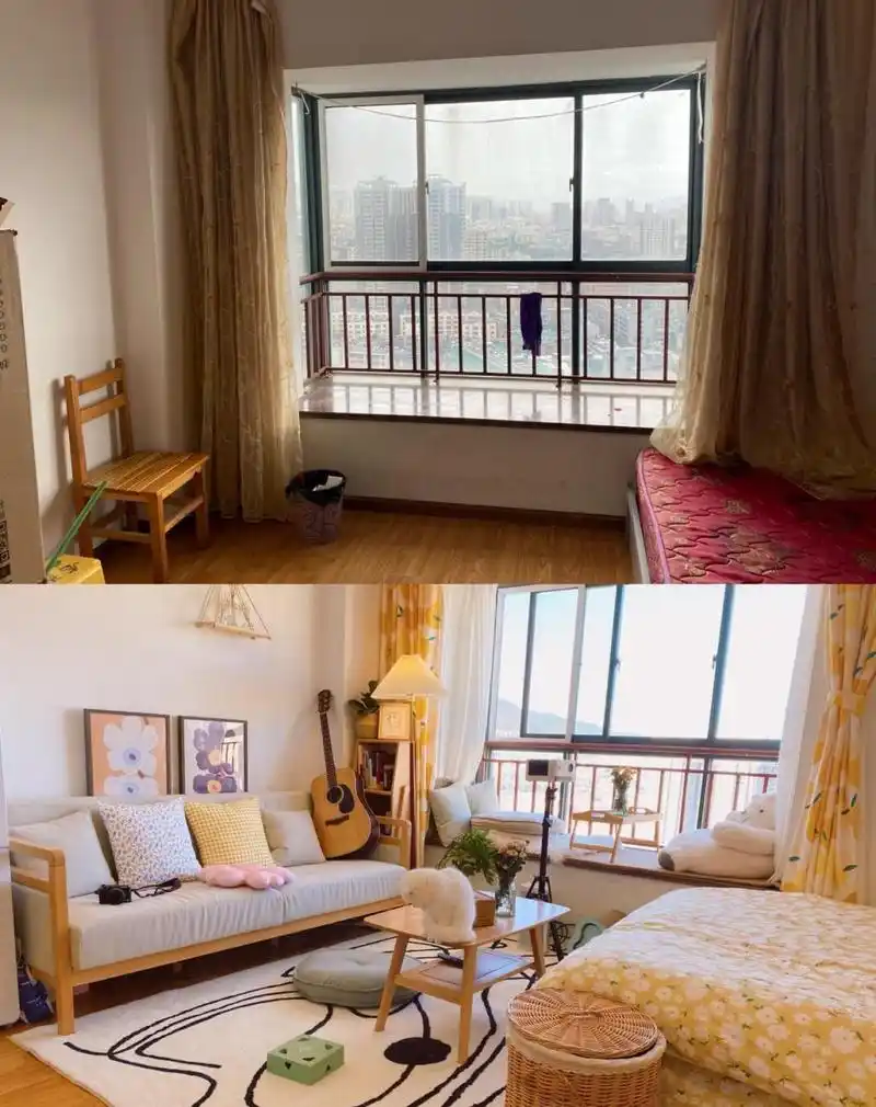 花小资改造30平米出租屋,布置出温馨的小窝.  你喜欢这样的装修吗?