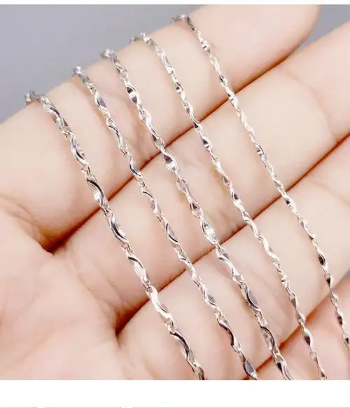 觅宿铂金元宝链精品pt950白金项链男女款时尚锁骨素链子重6061克长约