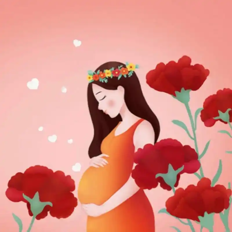 孕期头像.#孕妈 #孕妇卡通头像 #孕妈卡通头像 #孕妇 # - 抖音