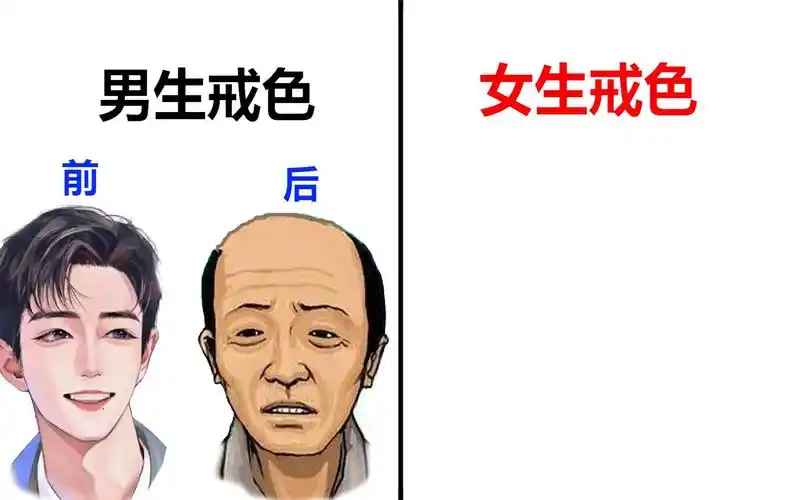 男,女"戒色前后的区别",太形象了!真实!辣眼睛!哈哈哈