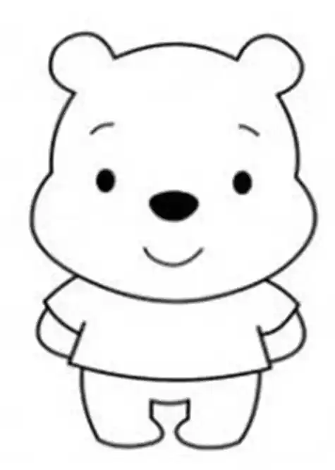 小熊图片简笔画 怎样画小熊简单又好看 - 水彩迷