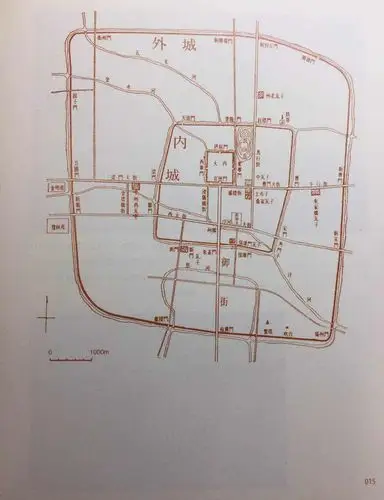 宋汴梁城平面图