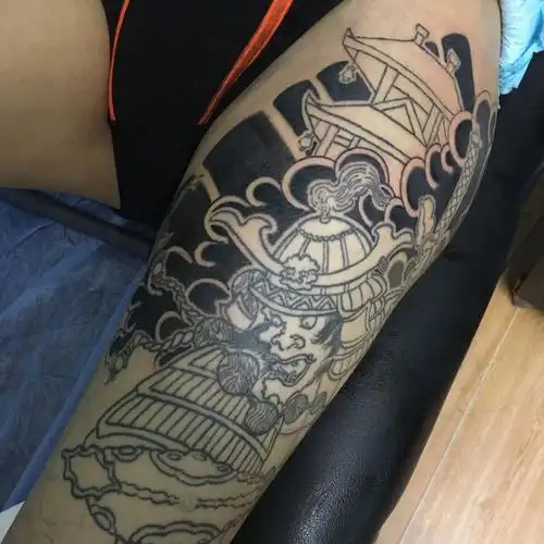 大连纹身传统纹身鬼武士纹身