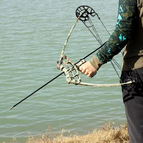 跨境现货m109三角复合滑轮弓箭 户外射鱼打渔射箭器材可车载弓箭