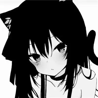 超火的日系ins风漫画头像黑白女生高清好看图片_女生动漫头像_头像屋