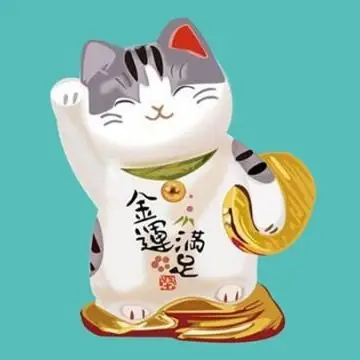 金运满足招财猫_带来好运的微信头像图片_扣扣居