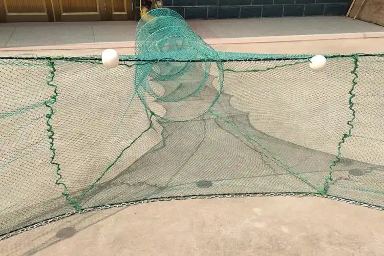 拦河网拉网拖网清塘网八字网虎口网飞机网鱼笼虾笼渔具堵口捕鱼网