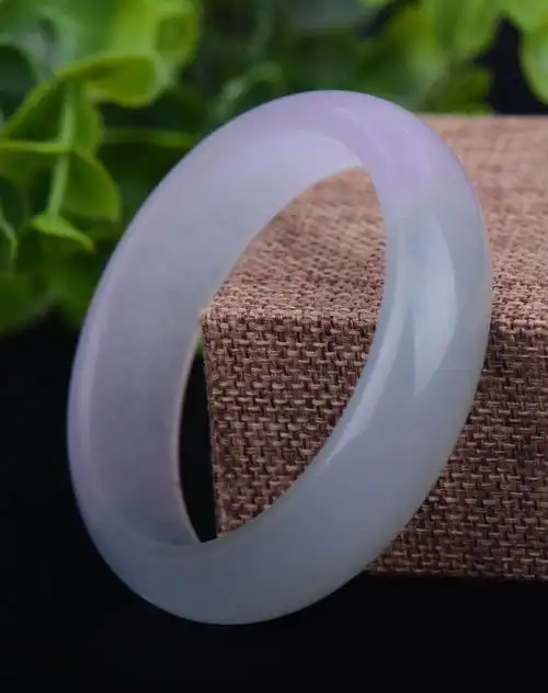 冰种紫罗兰水润石英石手镯附证书