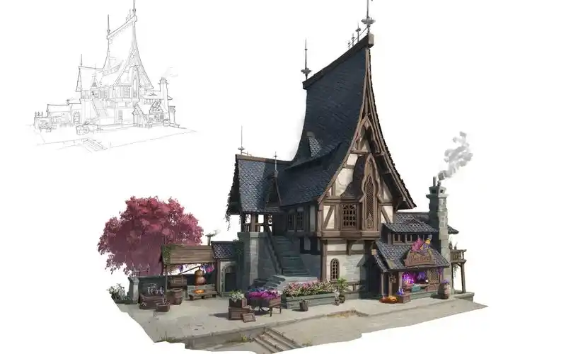 【3dmax场景建模】3d建模房屋场景模型,3dmax场景建模教学,零基础建模