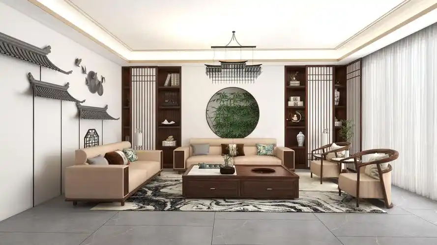舒适又惬意的新中式客厅设计,让人身心愉悦