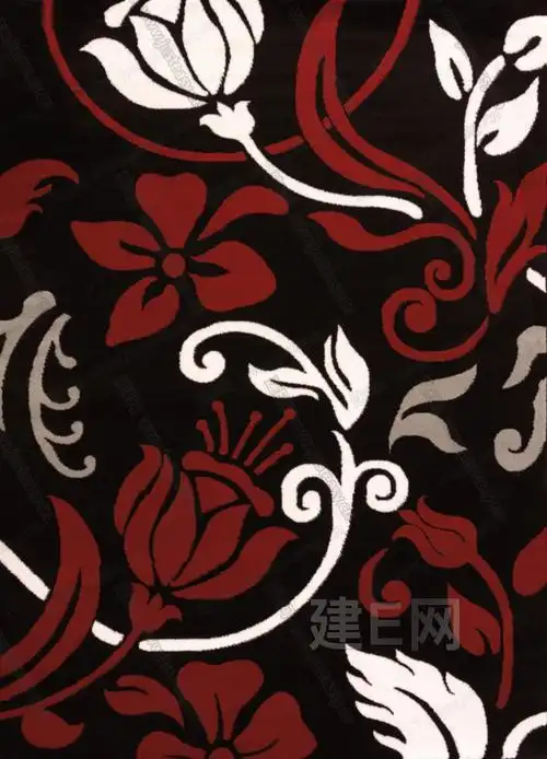 高级暗红色花纹地毯贴图_贴图下载_贴图免费下载_建e室内设计网