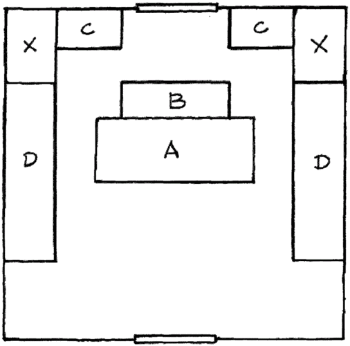 一种用于存放佛教信众骨灰盒的地宫的制作方法与工艺