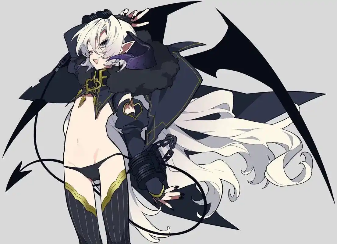 人物板绘,画风超酷的卡通人物插画.戴礼帽的冷酷女生.