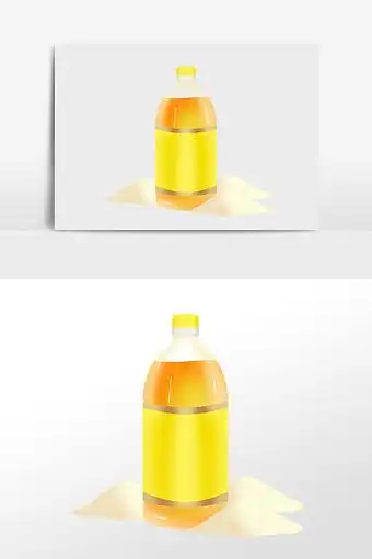 粮油食用油手绘插画