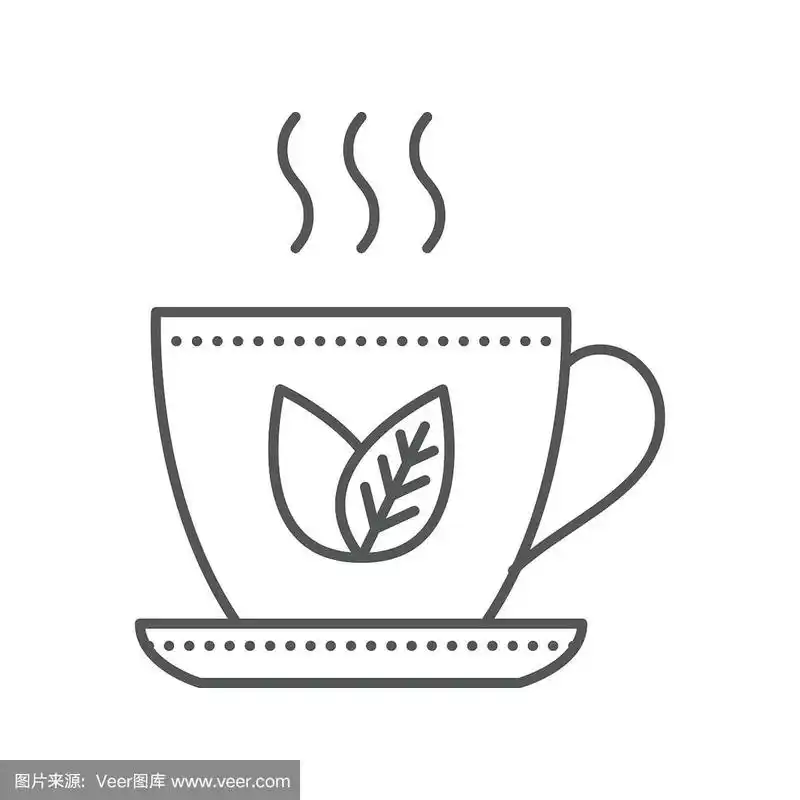 一杯绿茶的图标