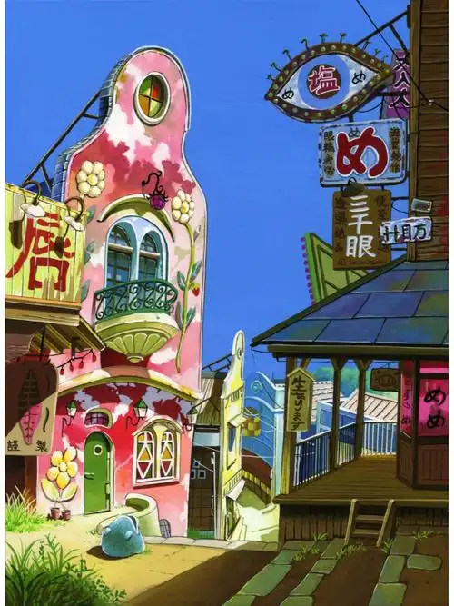 周末愉快[太阳r][太阳r][太阳r]画的是《千与千寻》场景插图9696