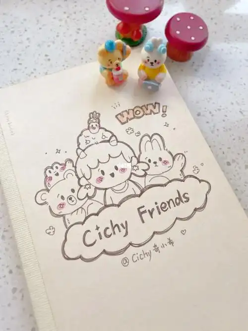 画了一张本子的封面