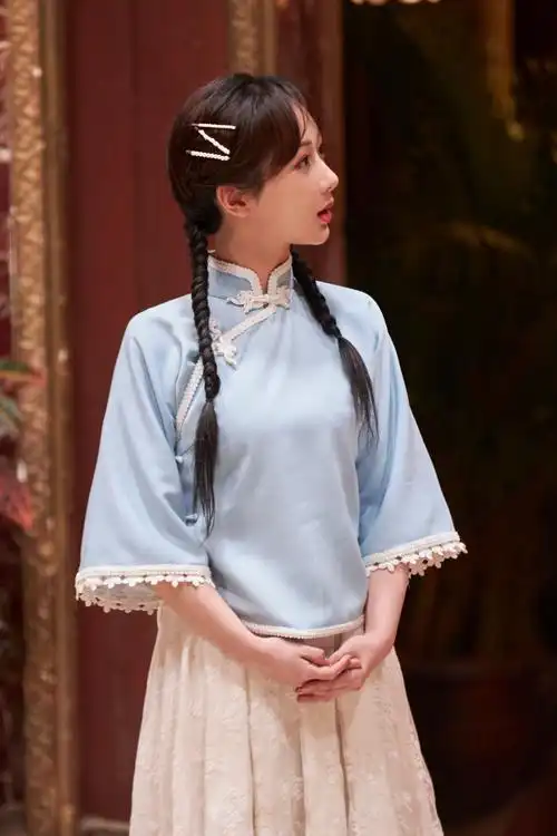 杨紫萌探探探案##杨紫双马尾民国造型