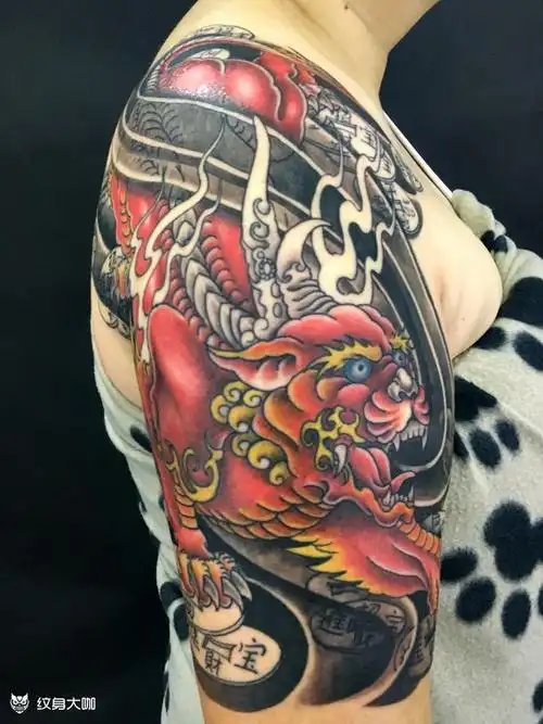 貔貅_纹身图案手稿图片_雕安俊俊的纹身作品集