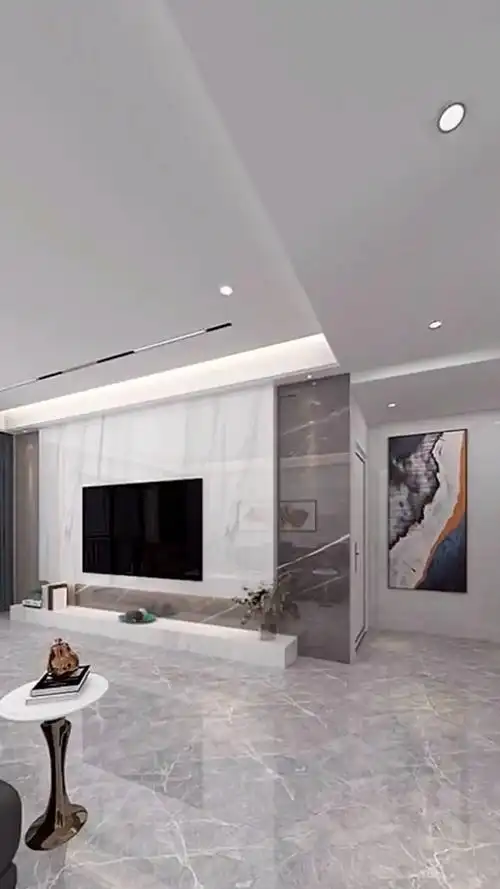 电视背景墙#现代简约黑白灰