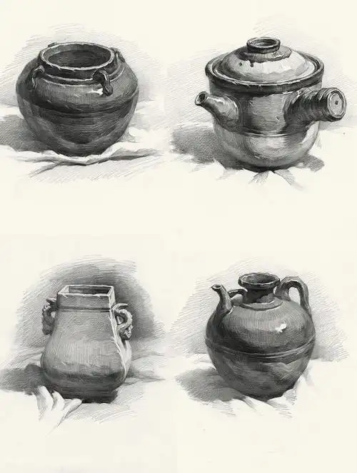 单个素描静物丨罐子篇