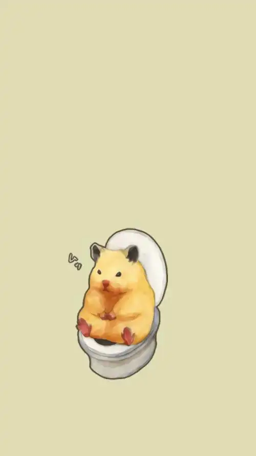 超级可爱的手绘小仓鼠