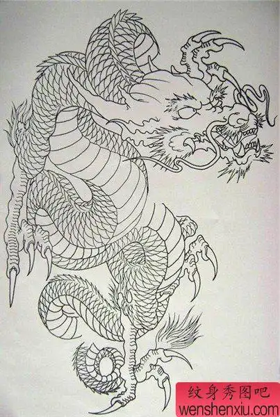 过肩龙纹身图案_过肩龙纹身图片_披肩龙纹身图案大全_第8页 - 纹身秀