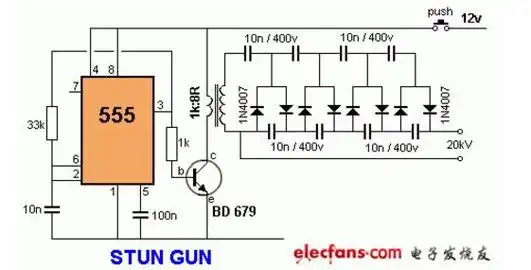 几款超高压升压电路原理图