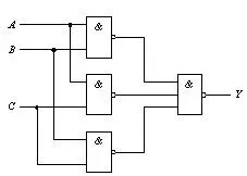 用与非门设计一个三人表决器电路