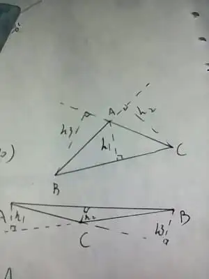 钝角三角形的三条高怎么画 要画3条高 画的好有采纳.