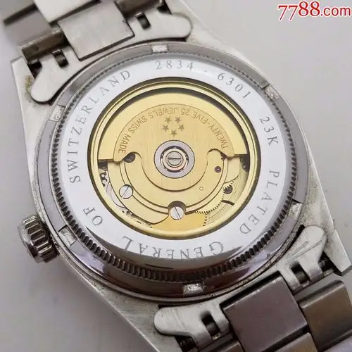 闪亮钻圈】瑞士五星上将自动机械男表【开天窗日历】