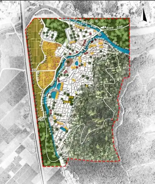 帅小伙儿竟然五步出一张美丽乡村平面图!