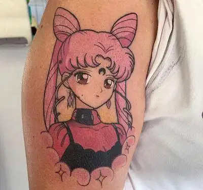 32张动漫卡通美少女战士纹身图案