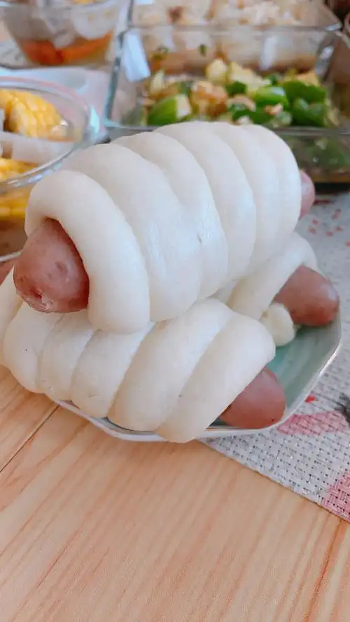 阿宝草堂做的热狗卷馒头的花式吃法你一定没想到