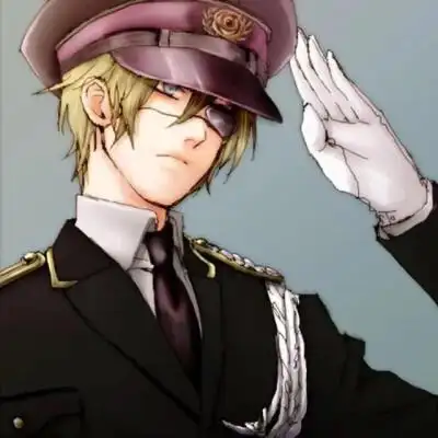 动漫男头像军装