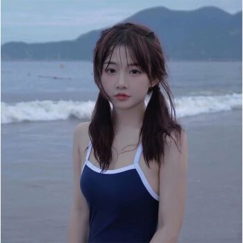 莓芬热耀比基尼 日系泳衣女泡温泉比基尼2022游泳馆专用纯欲风网红 92