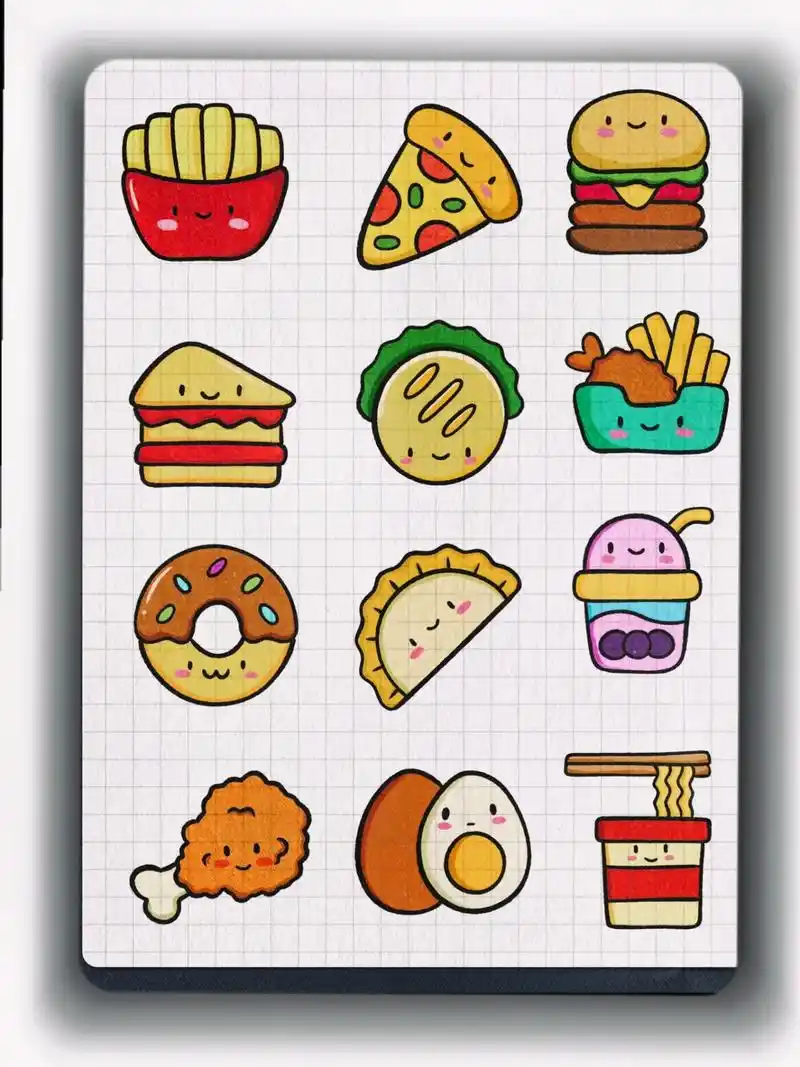 零食 #简笔画 # - 抖音