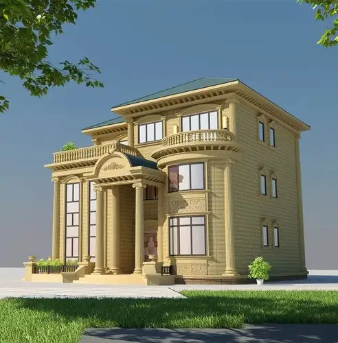 欧式三层豪华别墅,造价500万,村长家才建的起的私人豪宅