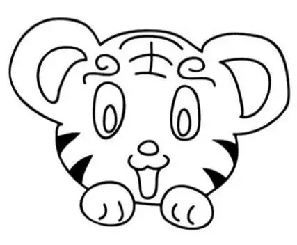 老虎简笔画可爱老虎简笔画可爱简单