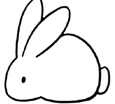 小兔子简笔画 简单好画的装饰图案 手抄报设计