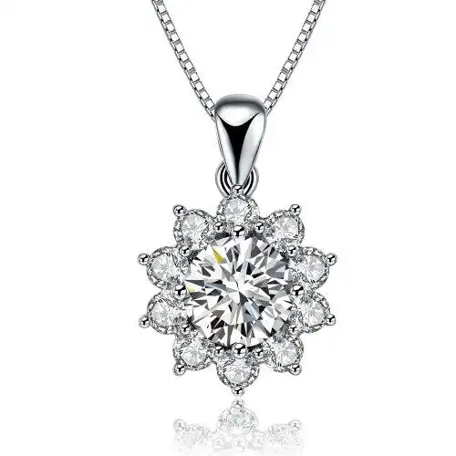 mingzuan/鸣钻国际钻石吊坠女款 结婚订婚钻石项链/项坠女/配项链送礼