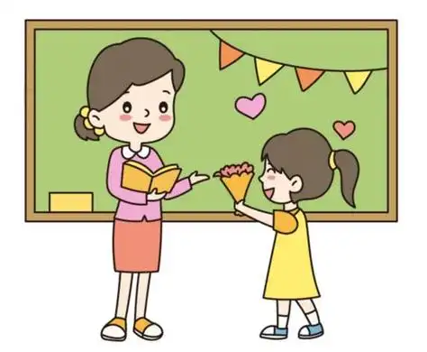 画幼儿园老师卡通简笔画