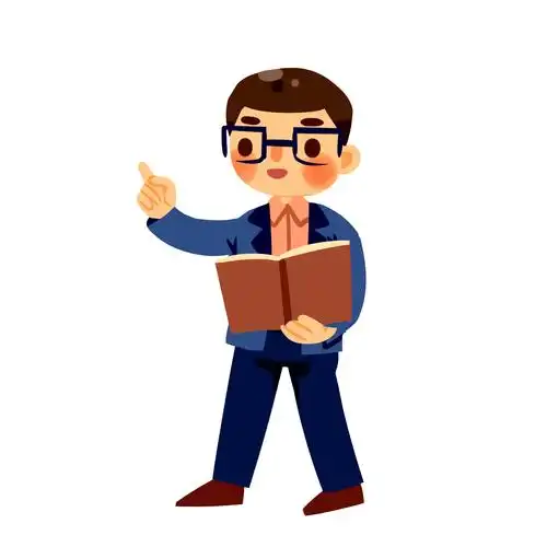 矢量卡通人物老师讲课说话元素gif卡通小人元素[gif]