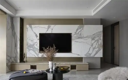 现代简约风三居电视背景墙装修效果图